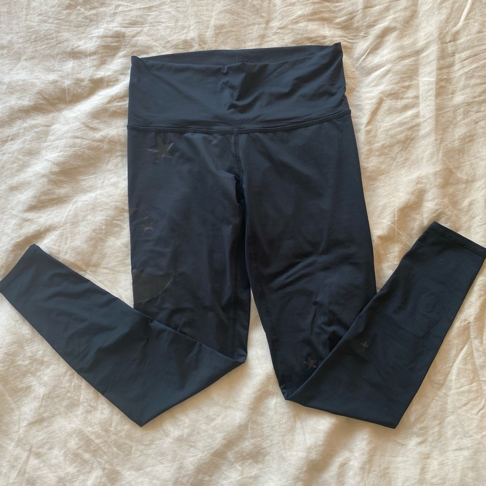 Teeki Black Medium Leggings with moon/star accents